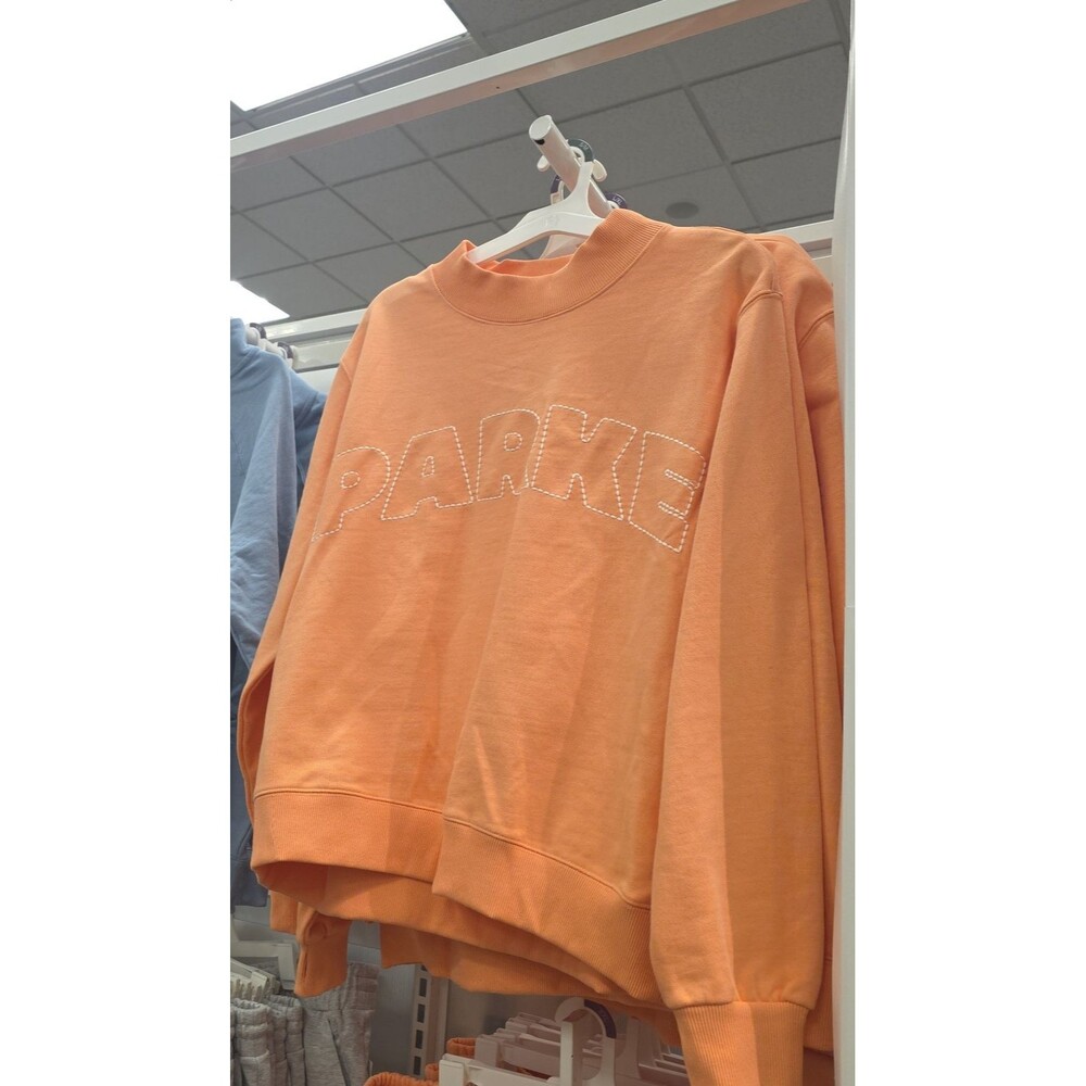 IN HAND Parke x Targe Peach Orange Mock Neck L/XL Sweatshirt Pullover